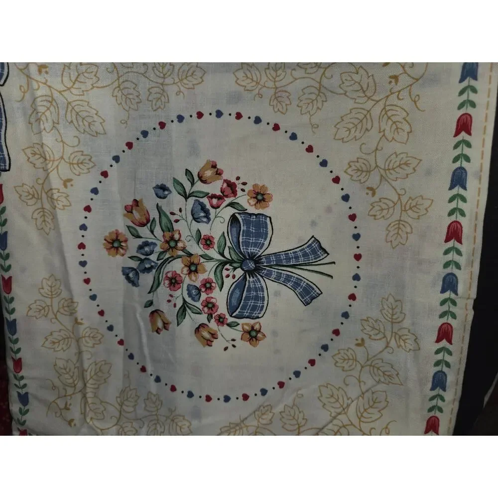 Vintage Quilt Block Fabric Farm Country 2.5 Yards